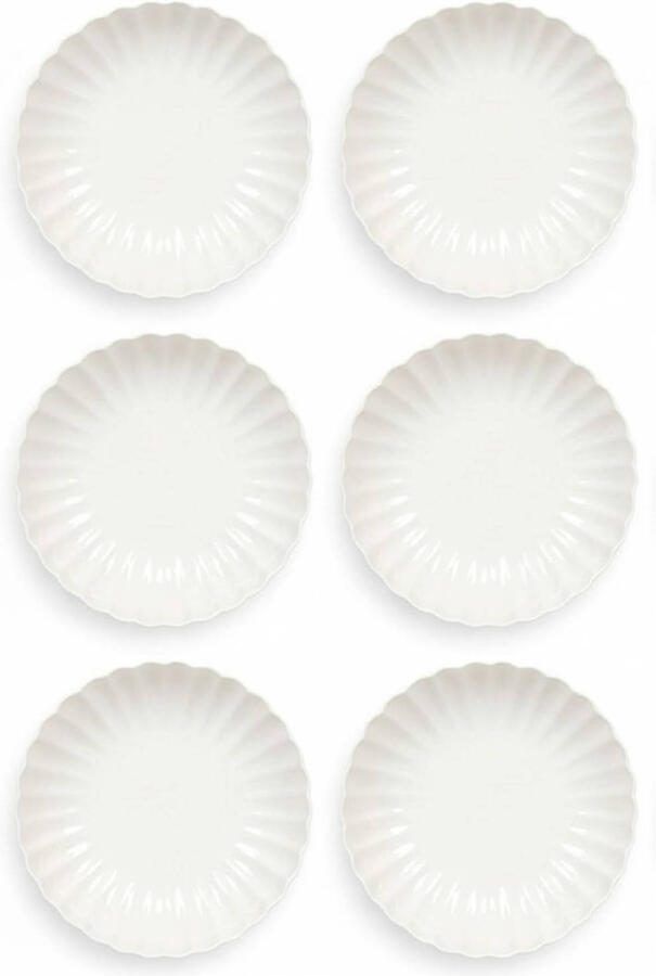 Cookinglife Diepe Borden Pastaborden Cardida Off White ø 20 cm 6 Stuks
