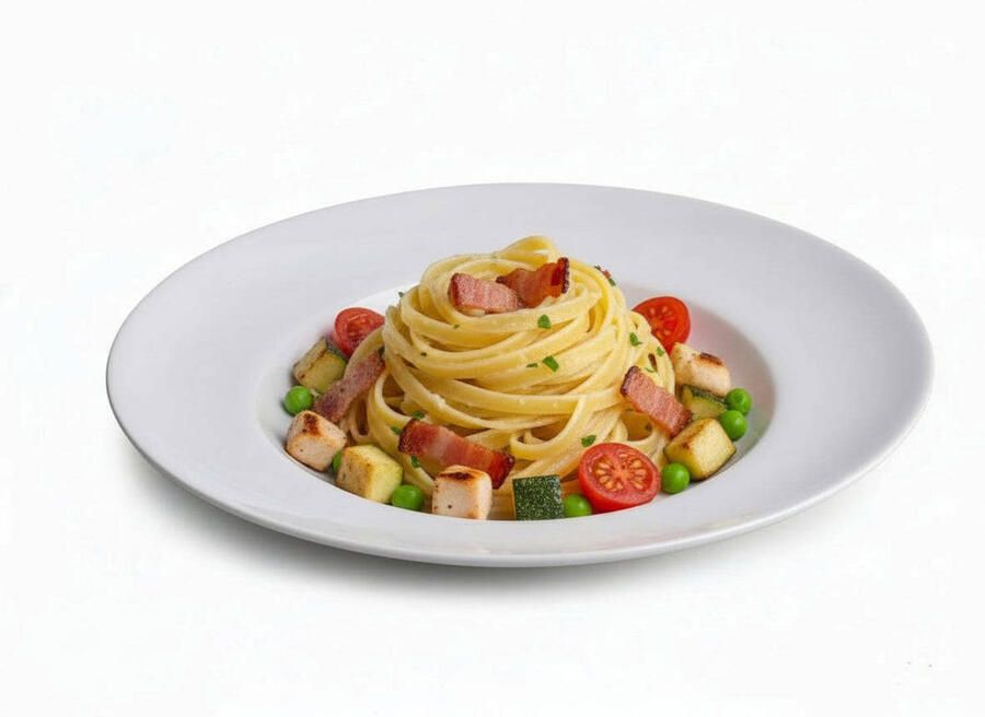 Cookinglife Diepe borden Pastaborden Porselein Wit ø 27 cm 6 Stuks