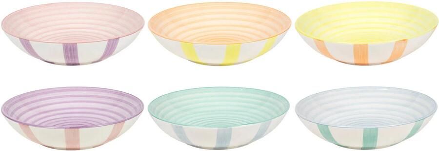 Cookinglife Diepe Borden Pastaborden Spring Vibes ø 21 cm 6 Stuks