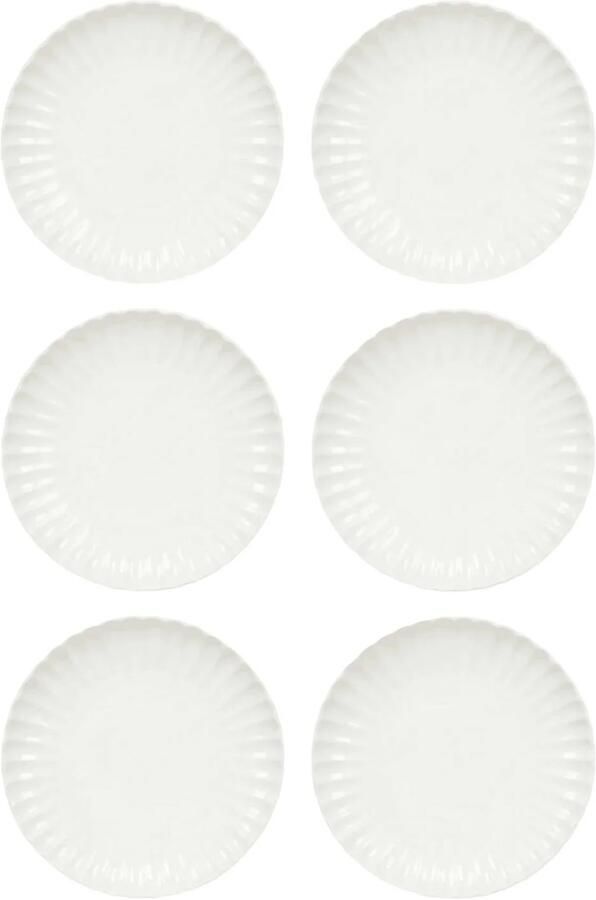 Cookinglife Dinerborden Cardida Off White ø 26 cm 6 Stuks