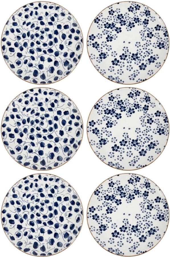 Cookinglife Dinerborden Fleuris ø 27 cm 6 stuks