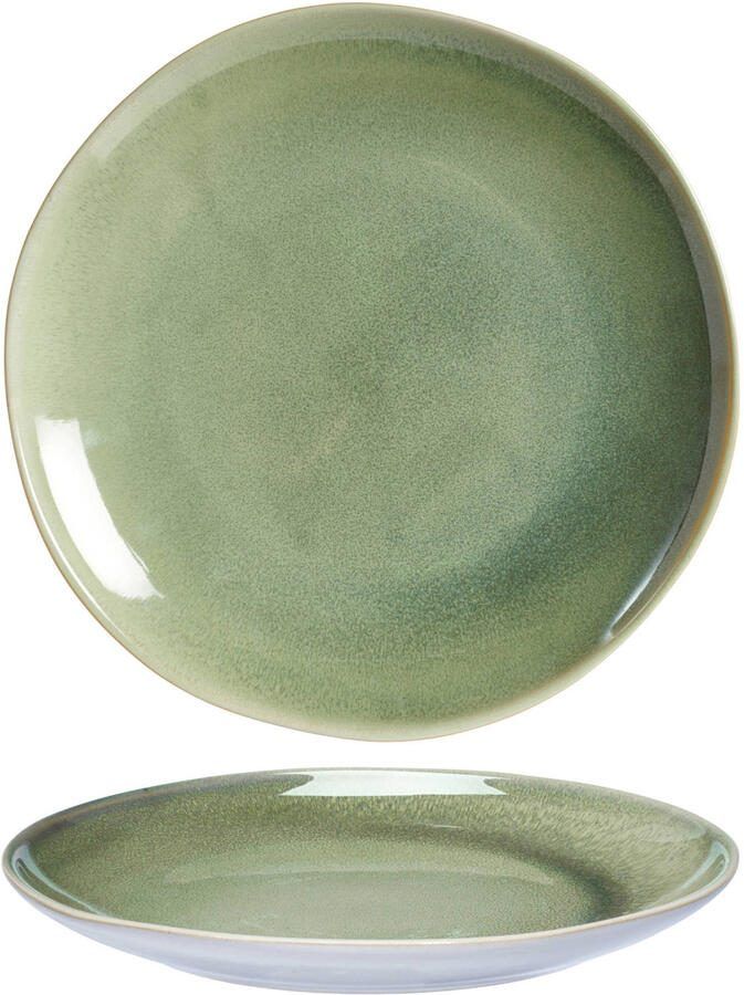 Cookinglife Dinerborden Serene Green ø 28 cm Aardewerk 4 Stuks