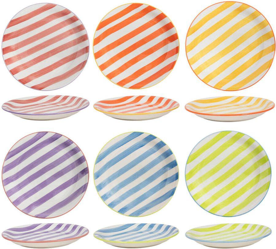 Cookinglife Dinerborden Summer Vibes ø 26.5 cm 6 stuks