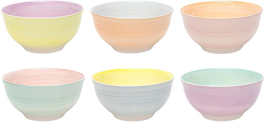 Cookinglife Kleine Kommen Pastel Harmony ø 12 cm 6 Stuks