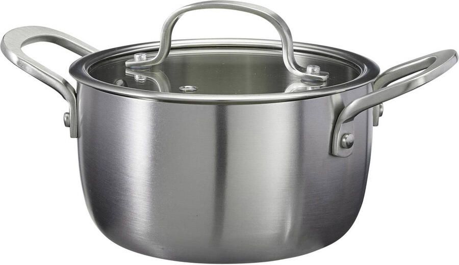 Cookinglife Kookpan Signature Steel RVS ø 16 cm 1.2 Liter geschikt voor alle warmtebronnen