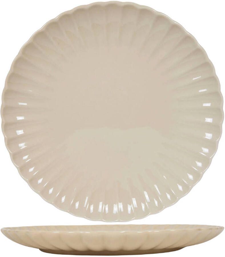 Cookinglife Ontbijtborden Dessertborden Cardida Beige ø 19.5 cm 6 Stuks