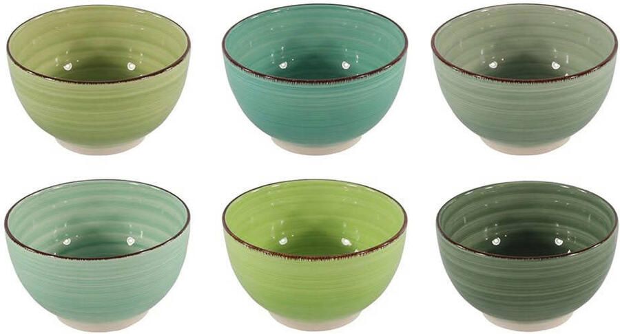 Cookinglife Studio Tavola Kommen Summer Green ø 14 cm 6 stuks
