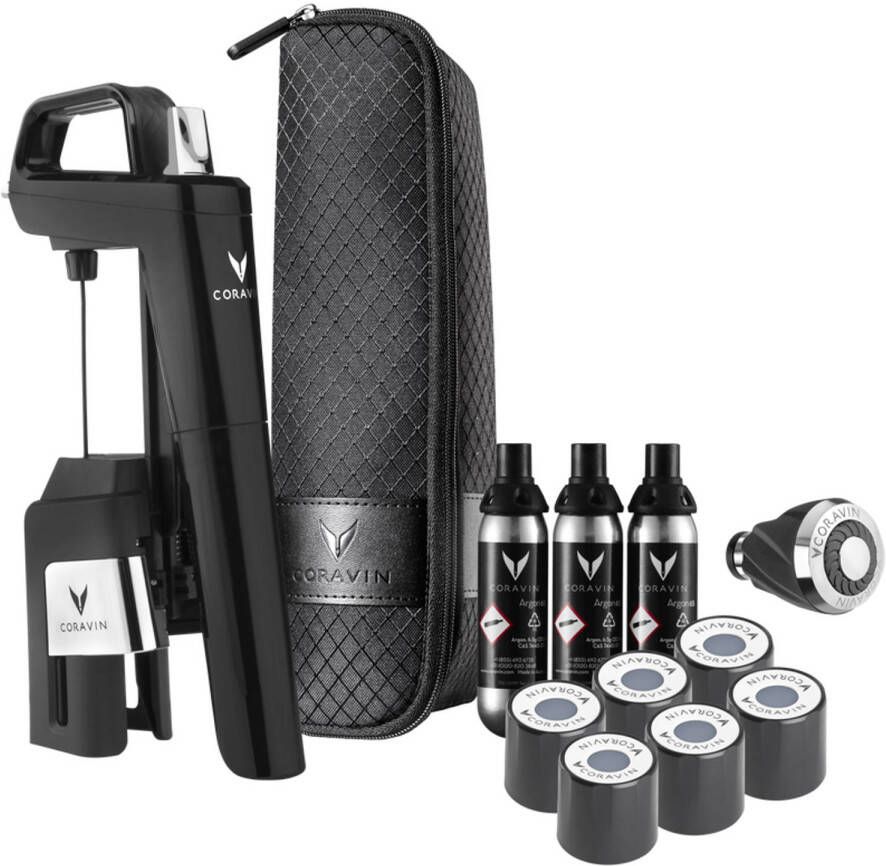 Coravin Wijnsysteem Timeless Six+ Zwart