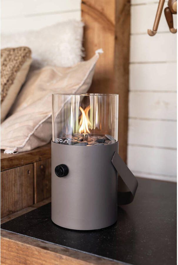 Cosi scoop Original Clay Gaslantaarn Unieke sfeermaker Voor binnen en buiten Brand 5 tot 6 uur op een gascartouche - Foto 3