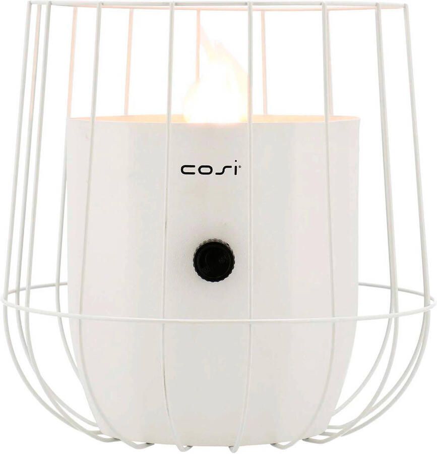 Cosi scoop Basket White Gaslantaarn Unieke sfeermaker Voor binnen en buiten Brand 5 tot 6 uur op een gascartouche - Foto 3