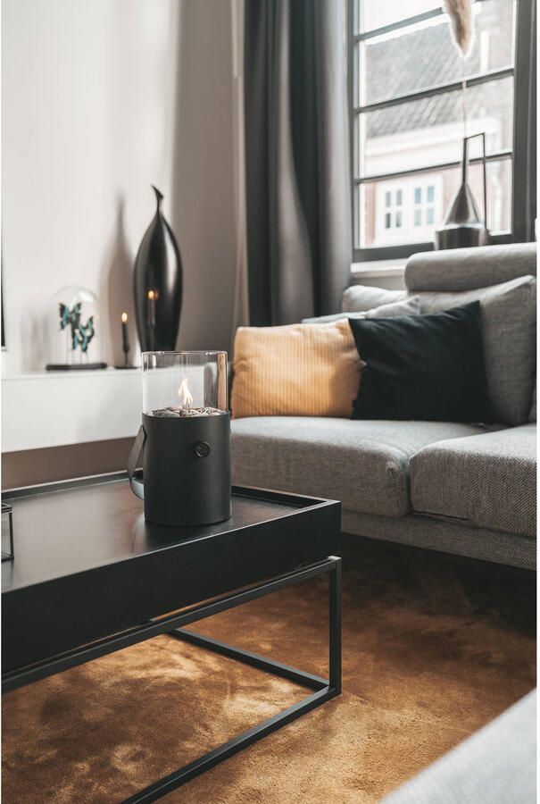 Cosi scoop Original Black Gaslantaarn Unieke sfeermaker Voor binnen en buiten Brand 5 tot 6 uur op een gascartouche - Foto 6