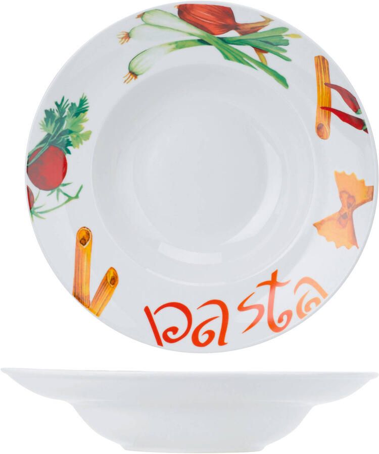 Cosy & Trendy Diepe Borden Pastaborden Pasta ø 27 cm 4 Stuks