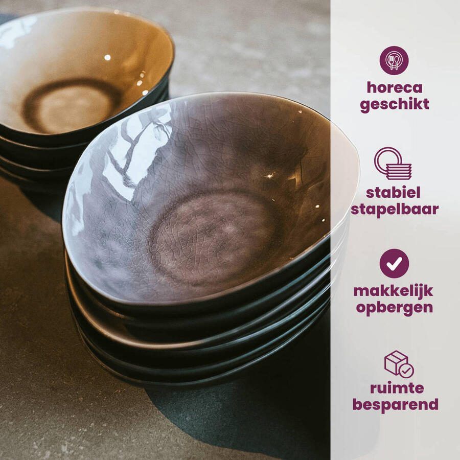 Cosy&Trendy Cosy en Trendy Streetfood festival diep bord 19 5x16 5xH5 cm 10 stuks - Foto 3