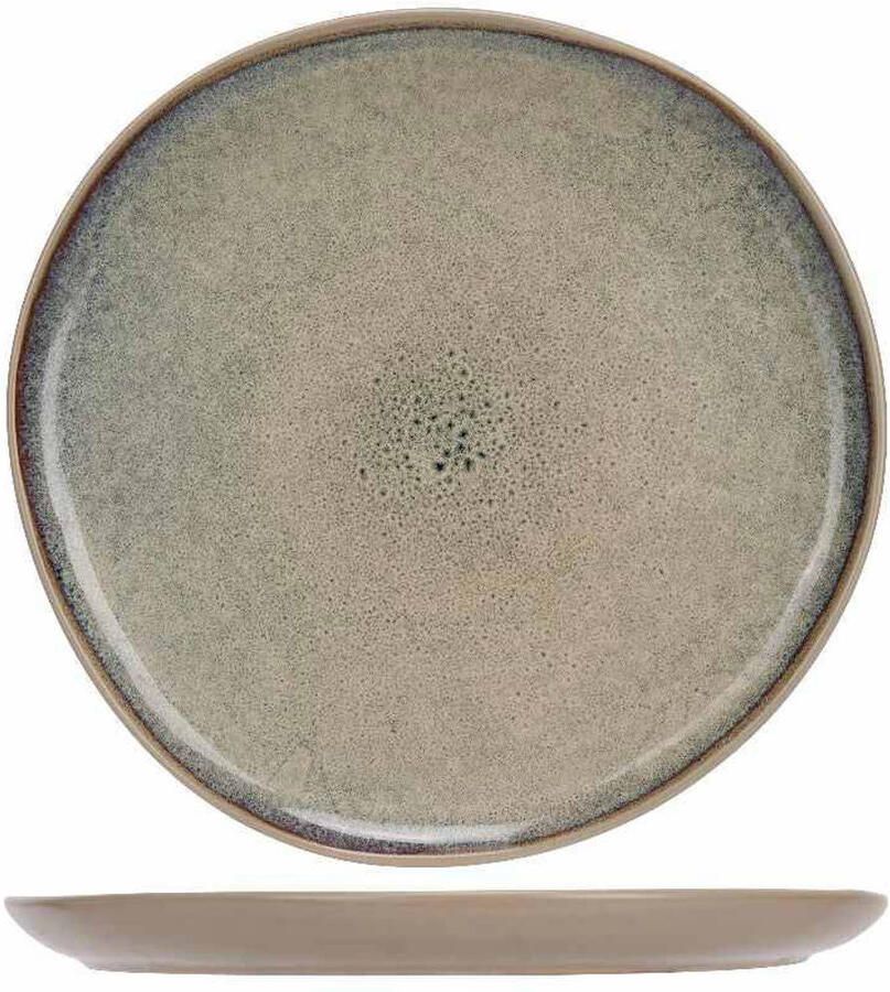 Cosy & Trendy Dinerborden Onna Sand-Green ø 27 cm 6 Stuks