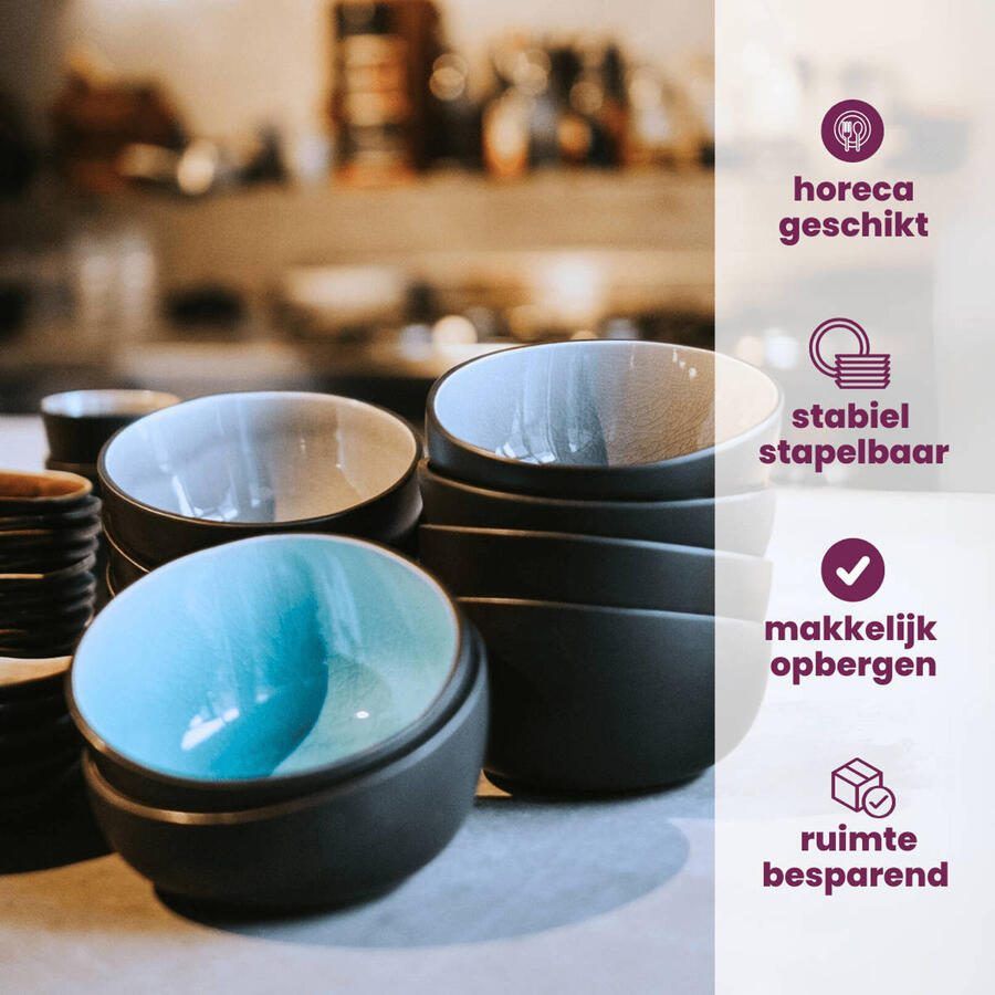 Cosy & Trendy Kleine Kommen Streetfood ø 12 cm | 270 ml 10 Stuks - Foto 3