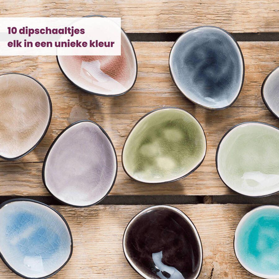 Cosy & Trendy Kleine Schaaltjes | Dipschaaltjes Streetfood 9 x 7 cm | 100 ml 10 Stuks - Foto 3