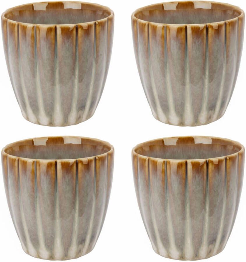 Cosy & Trendy Koffiekopjes Astera Pearl Beige 240 ml 4 Stuks