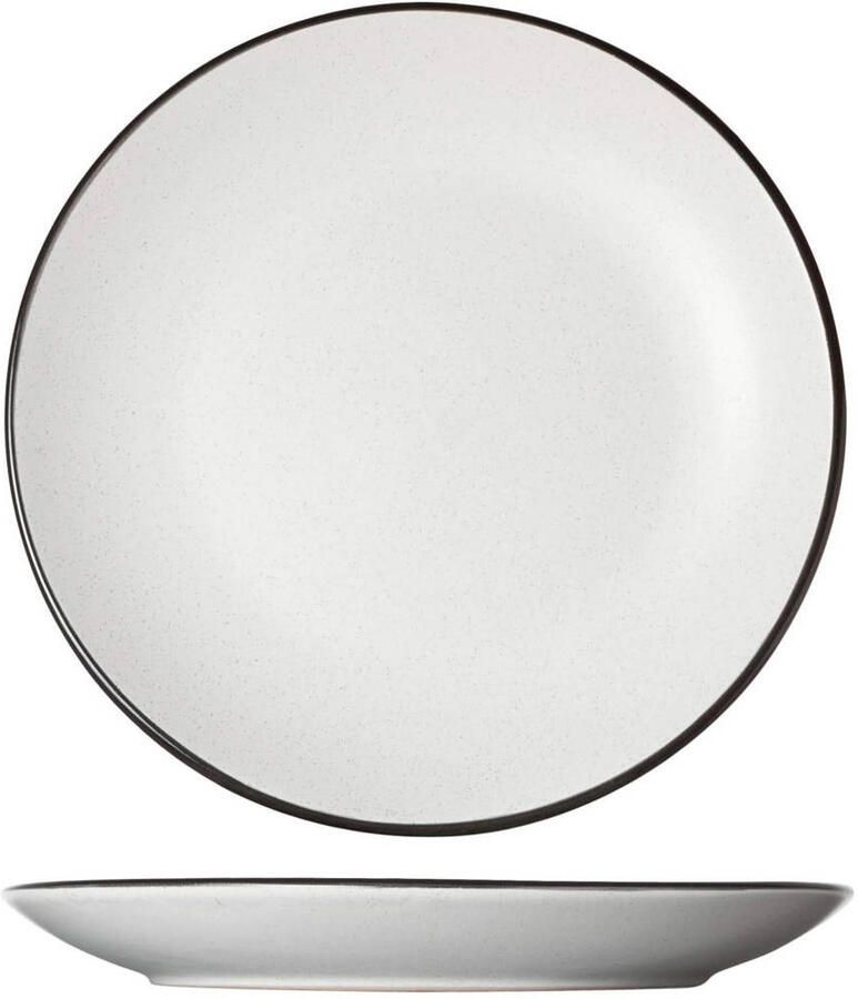 Cosy & Trendy Ontbijtborden Dessertborden Speckle Wit ø 19.5 cm 6 stuks