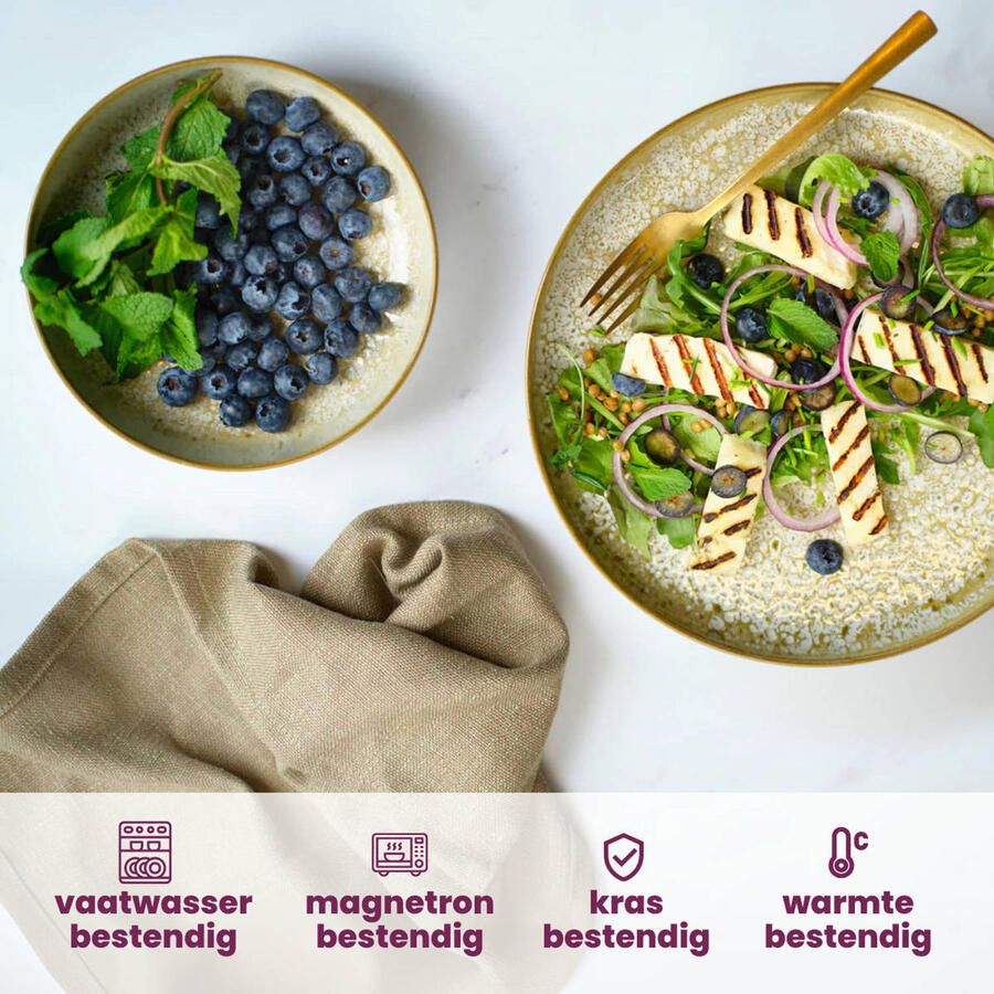 Cosy & Trendy Serviesset Baltic Luna 18-delig 6 personen 6 dinerborden 6 ontbijtborden en 6 kommen - Foto 2