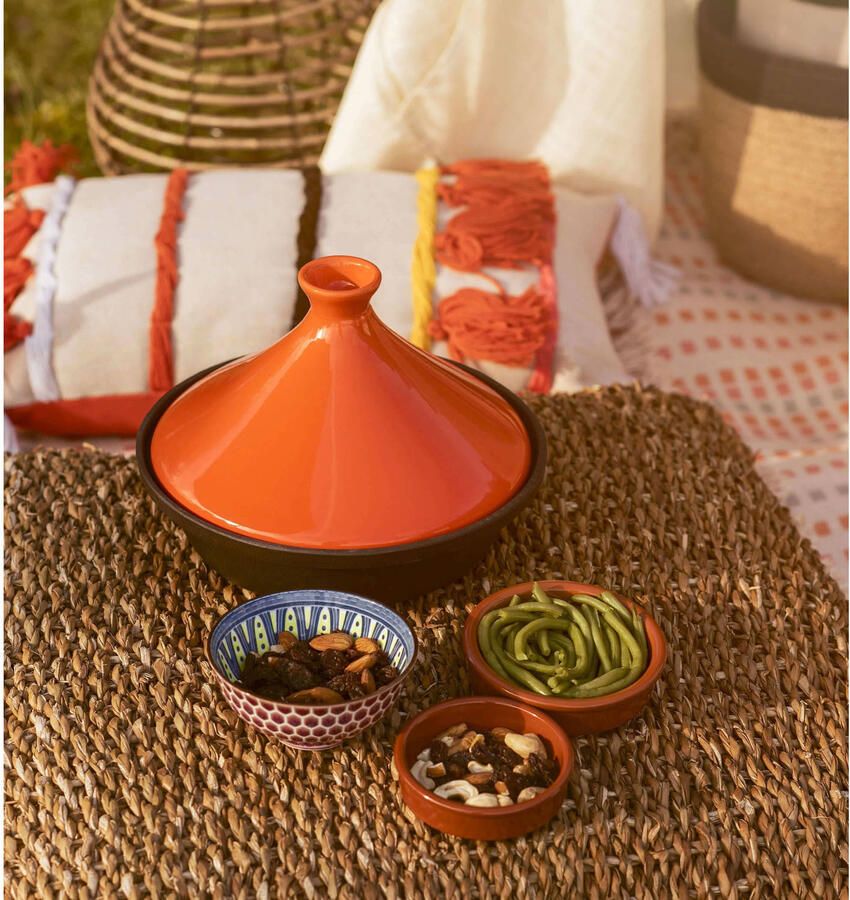 Cosy & Trendy Tajine Inductie Zwart Oranje ø 25 cm zonder anti-aanbaklaag geschikt voor alle warmtebronnen - Foto 3