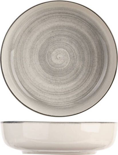 Cosy & Trendy Diepe Borden Pastaborden Baltic Grey ø 18 cm 6 stuks