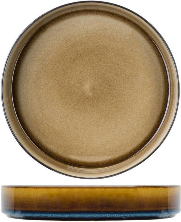 Cosy & Trendy Diepe Borden Pastaborden Quintana Amber ø 23 cm H 4.3 cm 4 Stuks