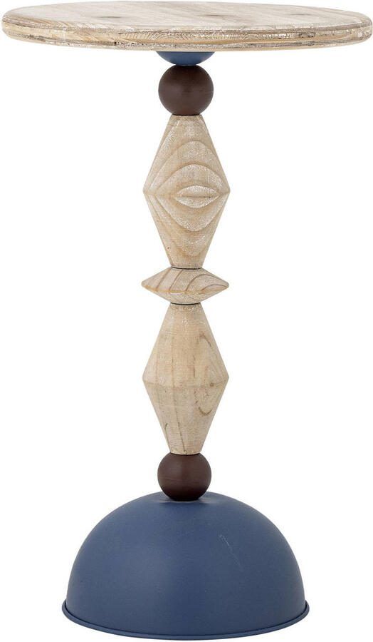 Bloomingville Ronde Bijzettafel Mannelli 30cm Blauw