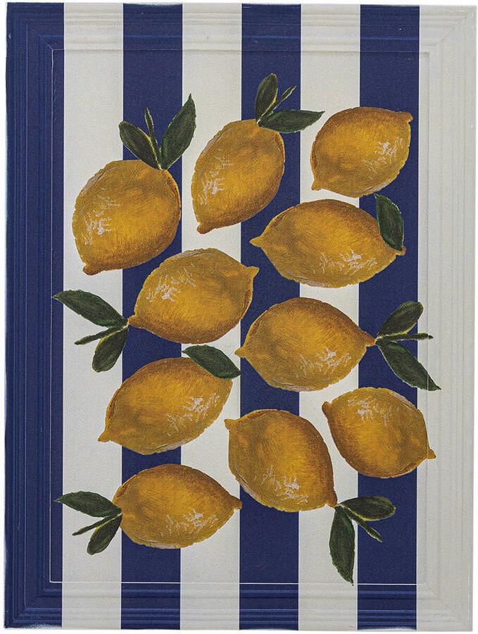 Bloomingville Wanddecoratie Limone 40 x 30cm Meerkleurig