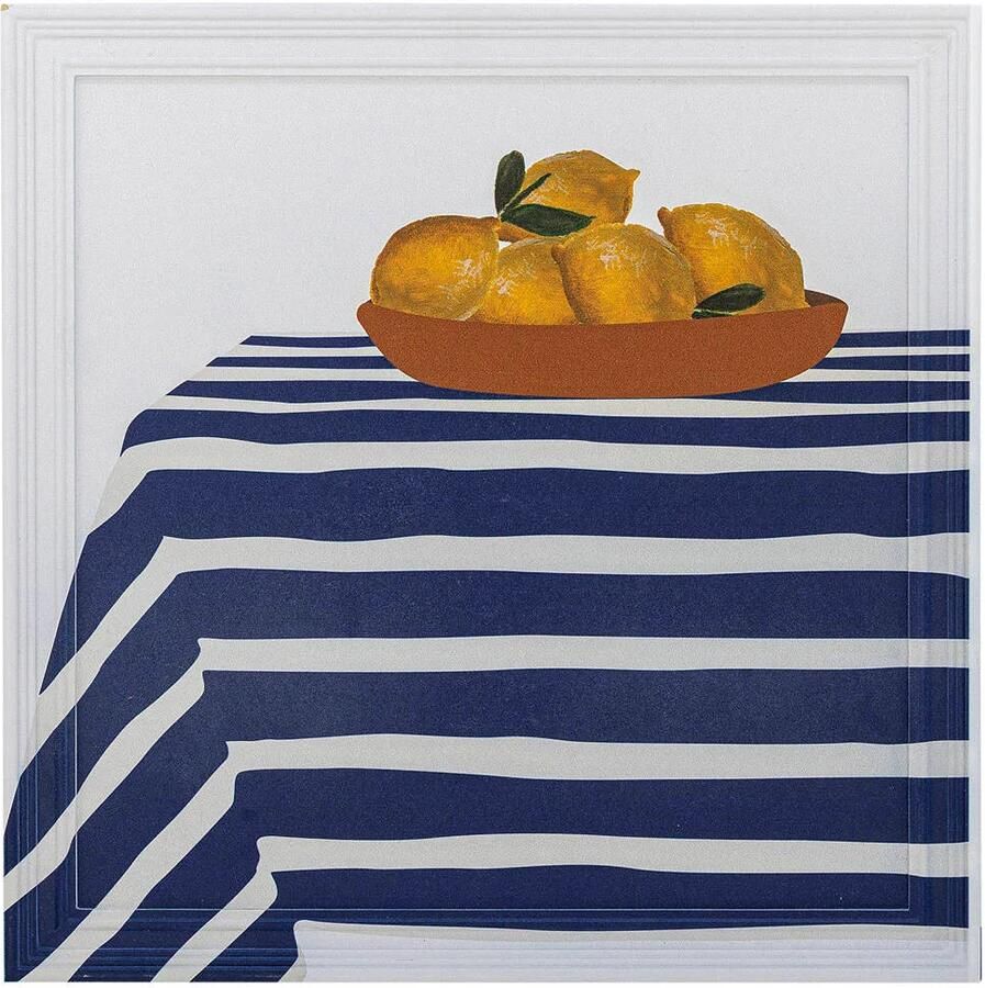 Bloomingville Wandpaneel Limone 40 x 40cm Meerkleurig