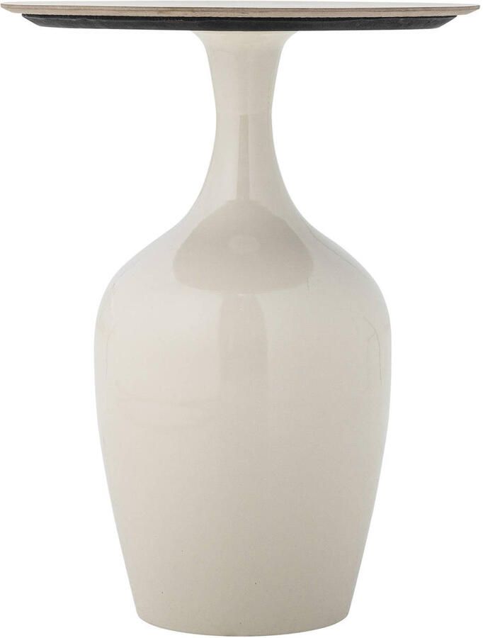 Bloomingville Ronde Bijzettafel Lecco Keramiek 40cm Naturel