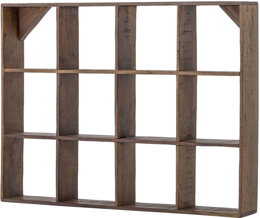 Bloomingville Wandrek Tilo Gerecycled hout 70 x 53cm Bruin