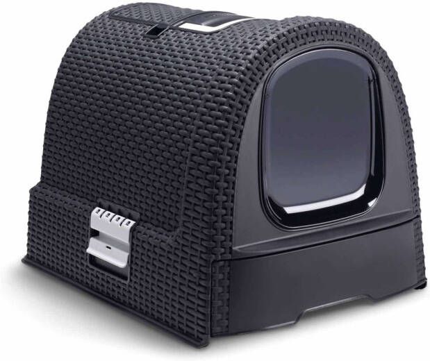 Curver Design Kattentoilet 51x38 5x39 5 cm Antraciet - Foto 1