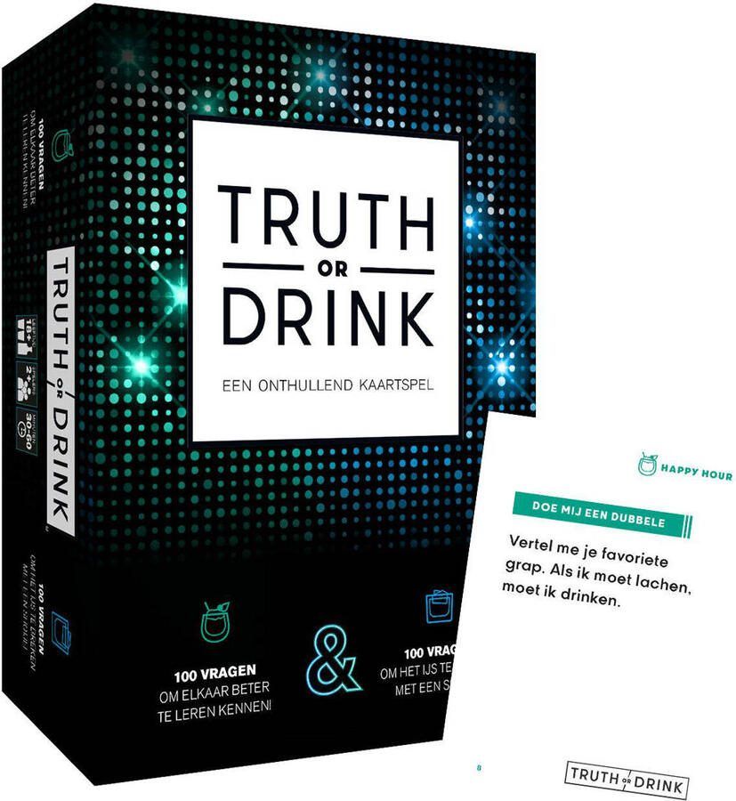 CUT Truth or Drink Nederlandstalig Kaartspel - Foto 3
