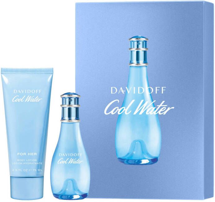 Davidoff geschenkset Cool Water Woman eau de toilette 40 ml + bodylotion 75 ml