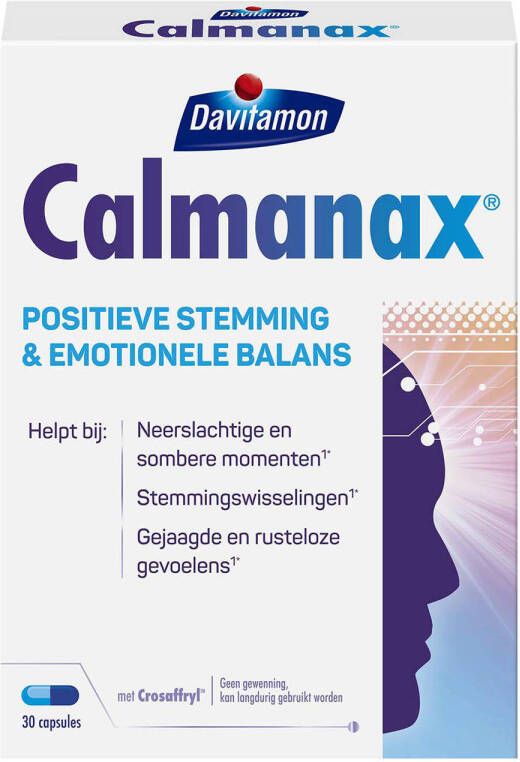 Davitamon Calmanax positieve stemming & emotioneel balans voedingssupplement 30 capsules