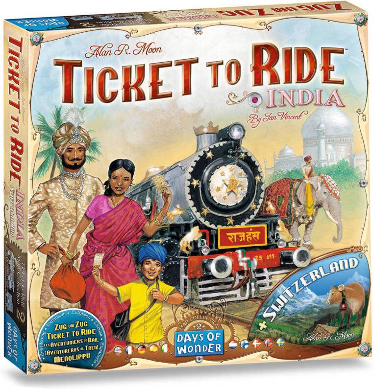 Days of Wonder Ticket to Ride india+zwitserland uitbreidingsspel