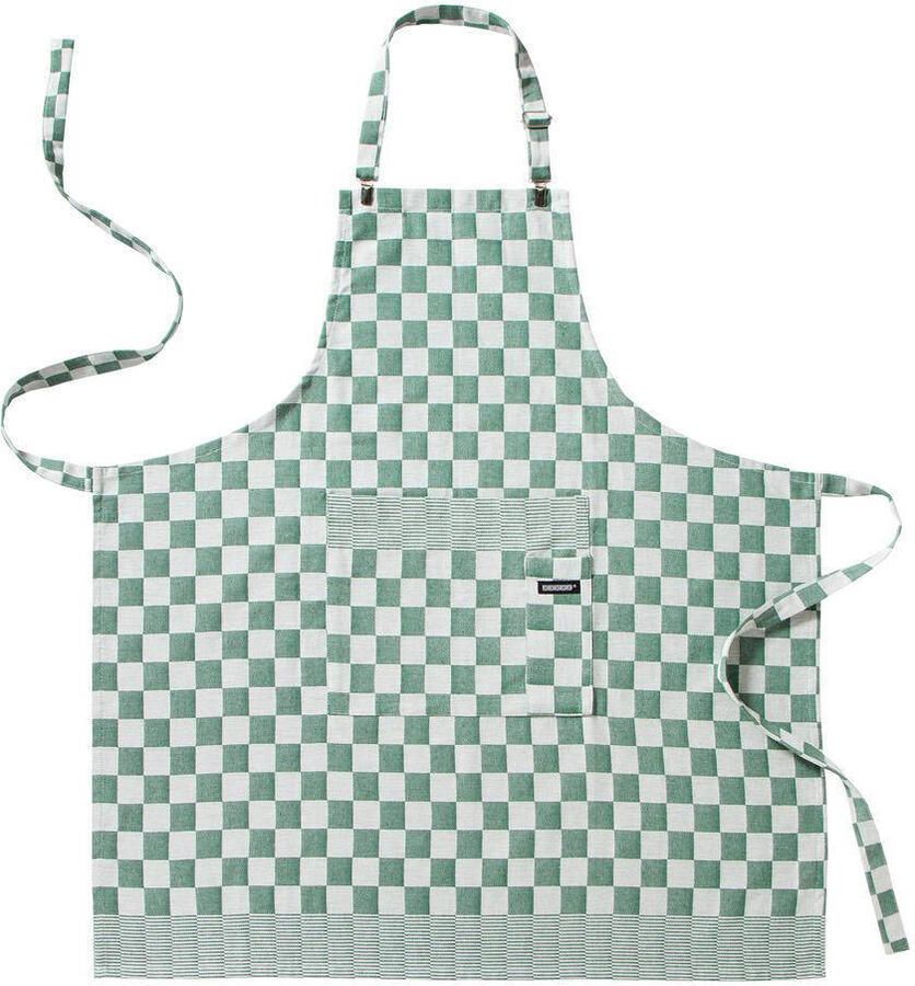 DDDDD Barbeque Keukenschort Short met 2 Zakken Verstelbaar 90x85 cm Groen - Foto 2