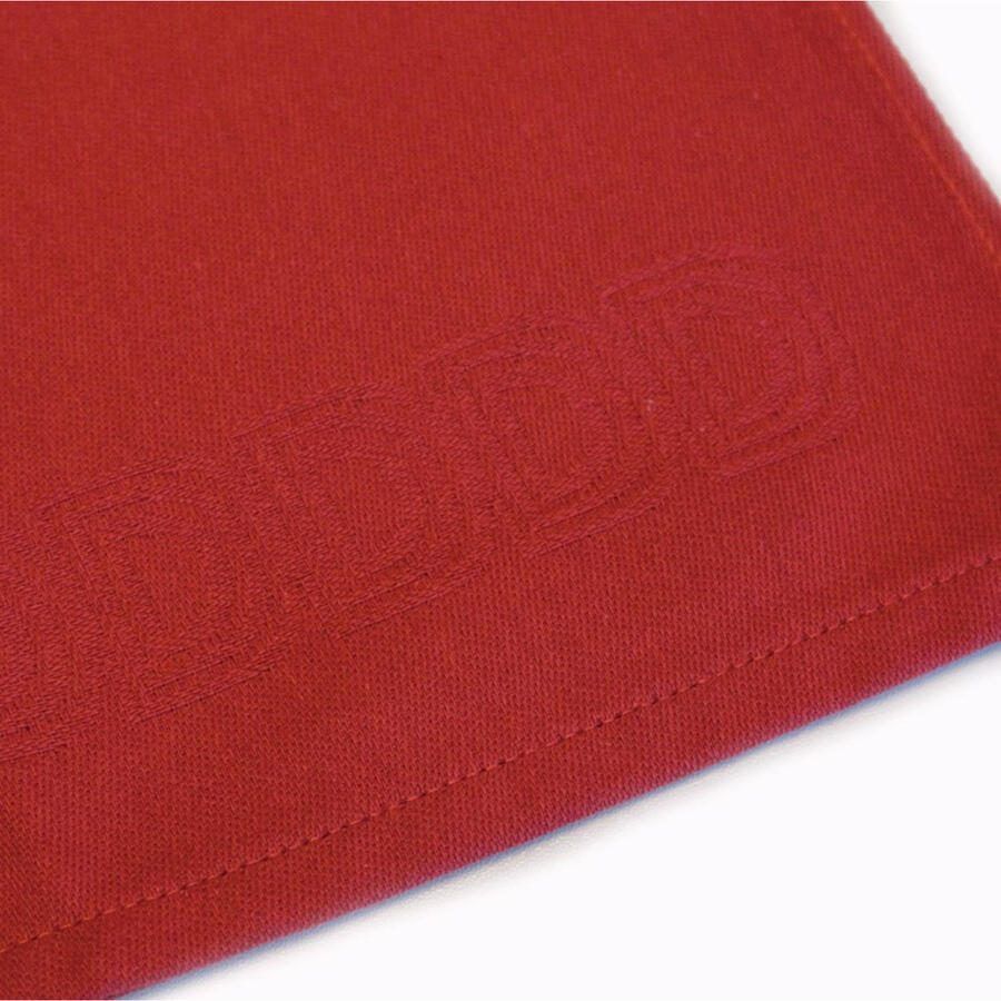 DDDDD 6x Theedoek Logo 60x65 cm Rood Set van 6 stuks - Foto 2