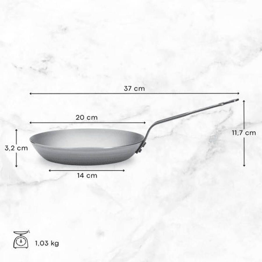 De Buyer Koekenpan Mineral B Element ø 24 cm zonder anti-aanbaklaag - Foto 6