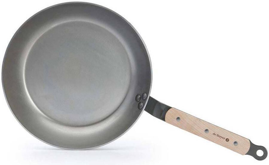 DeBuyer De Buyer Koekenpan Mineral B Hout ø 24 cm zonder anti-aanbaklaag - Foto 6