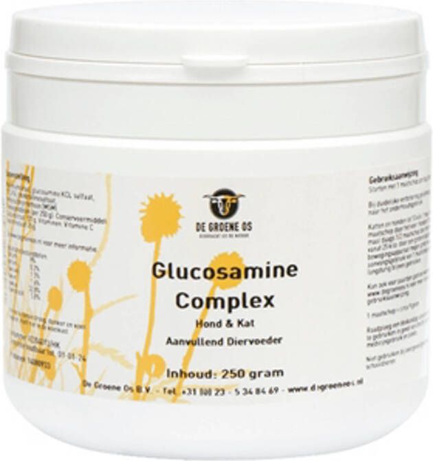 De Groene Os Glucosamine Complex Hond Kat 250 gr