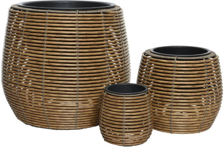 Decoris bloempot Jolie set van 3 (Ø45 28 17 cm)