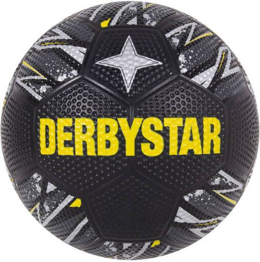 Derbystar Voetbal straat zwart silver geel