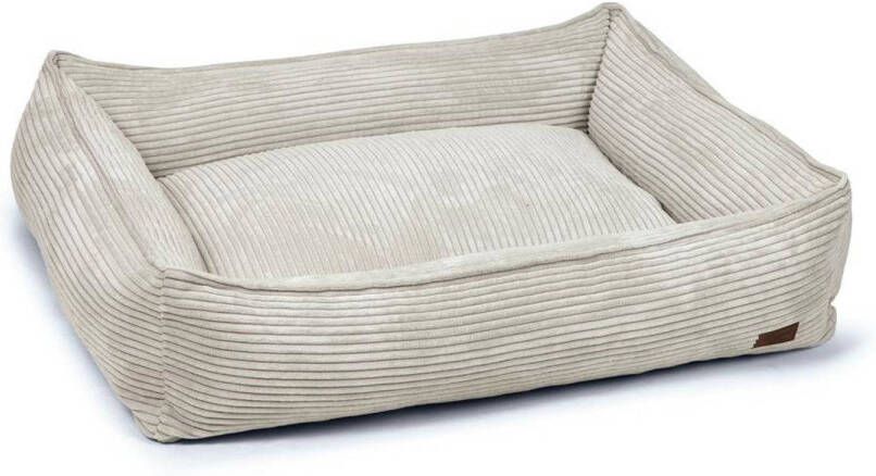DbL Designed by Lotte Ribbed Hondenmand Lichtgrijs 95 x 80 x 23 cm Groot
