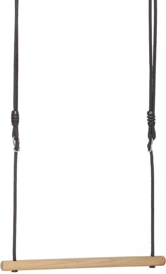 DICE-Outdoor Houten Trapeze Zwart Gevlochten Touw