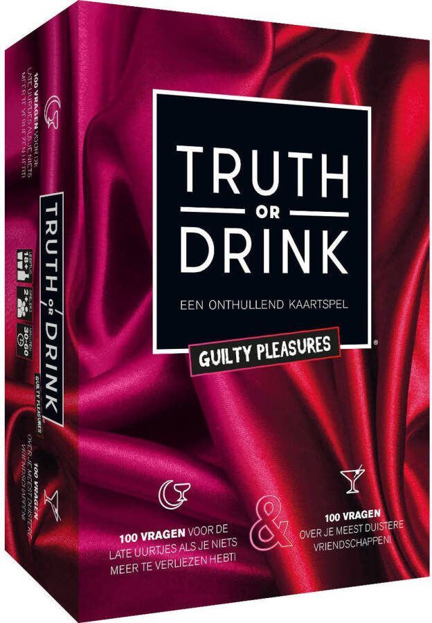 CUT Truth or Drink Guilty Pleasures Nederlandstalig Kaartspel