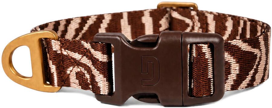 Dogguo Hondenhalsband ETHNIC-COLLAR-BROWN PEACH-M