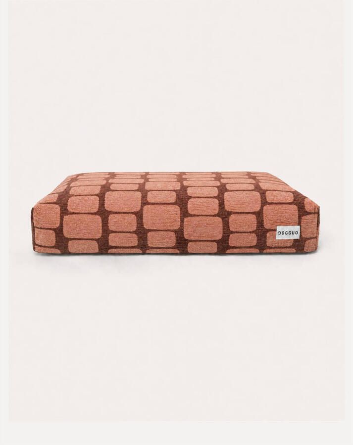 Dogguo Hondenkussen STAPLE-STONES-BED-BROWN PEACH-XL