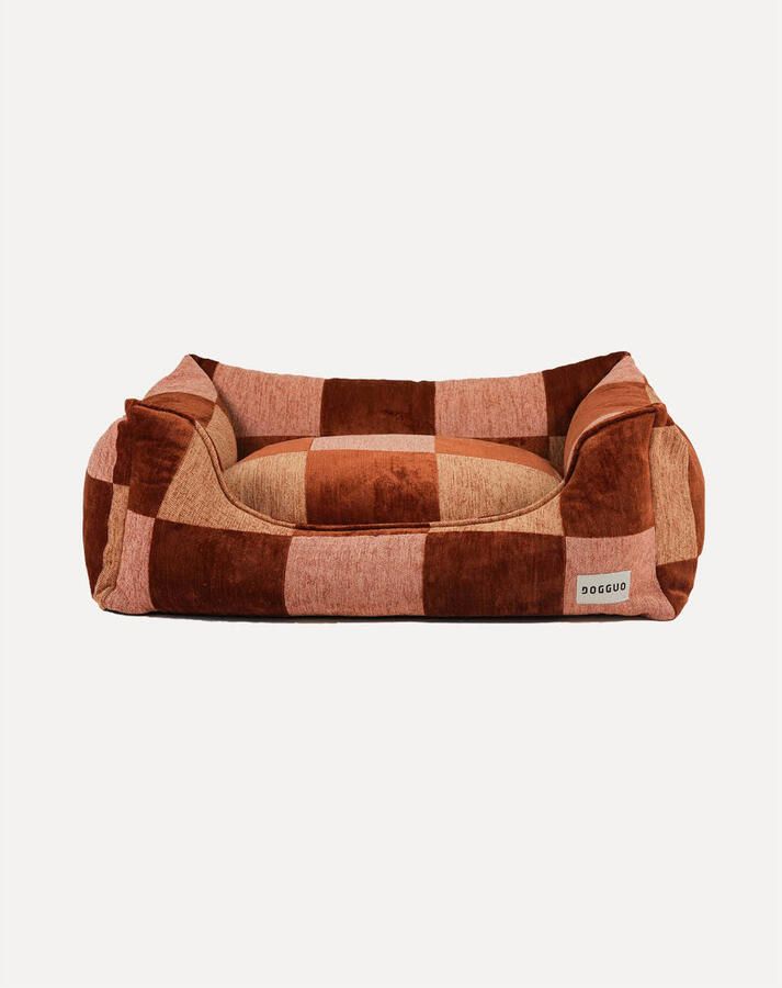 Dogguo Hondenmand BLOCK-SOFA-BROWN BEIGE PEACH-M