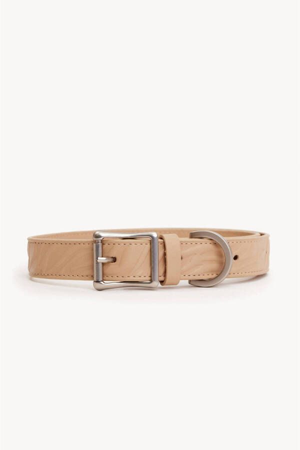 Dogguo & Loavies Hondenhalsband EMB-COLLAR-SAND-M